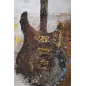 OBRAZ NA PŁÓTNIE GUITAR ART 90x3,5x120 cm